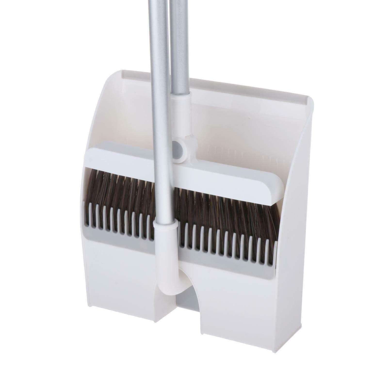 Long Handle Broom and Dustpan Cleans for Home Room Office Upright Stand Up