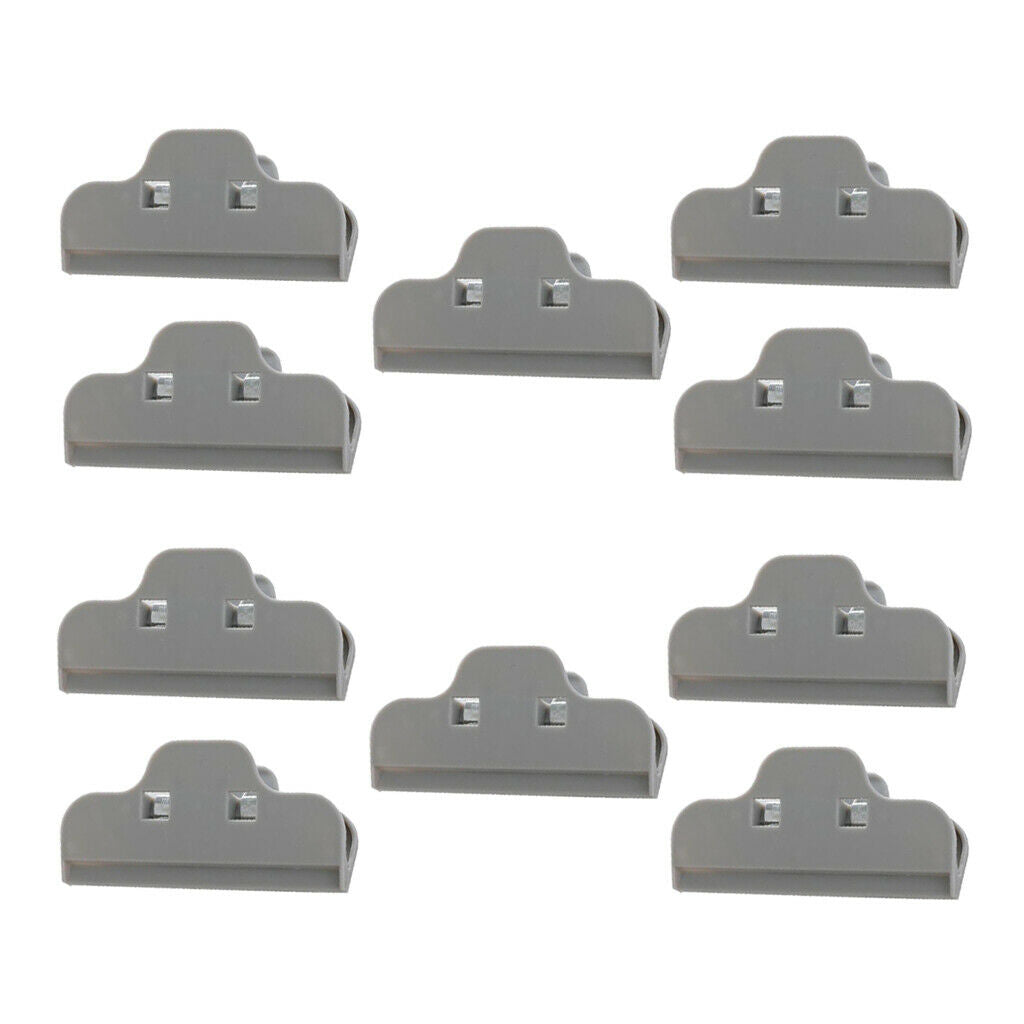 10 Pcs Food Bread Storage Clip Household Snack Sealing Bag Clips 4inch Gray
