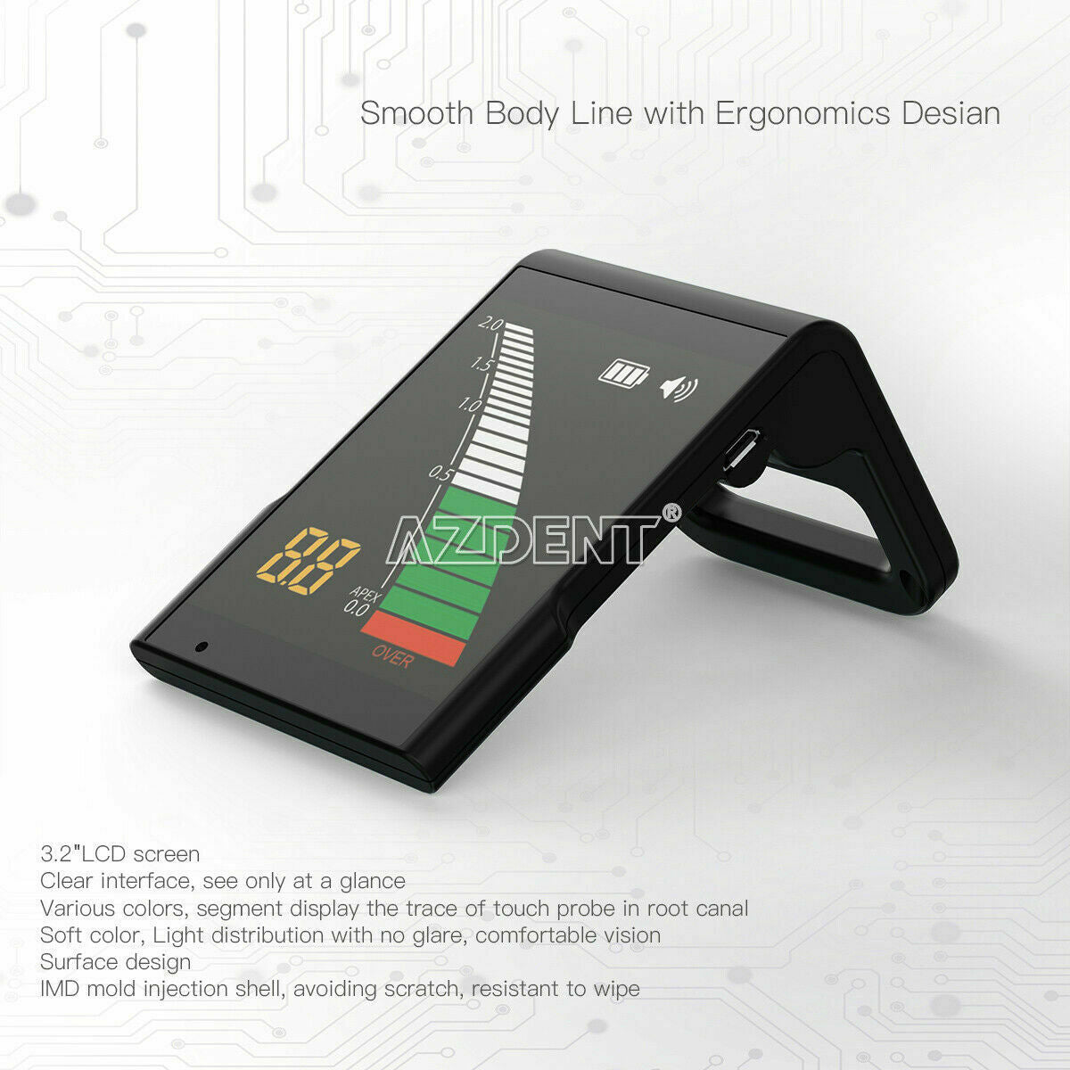 Dental Electronic Root Canal Finder Apex Locator Apex-X Endo Measurement 3.2 LCD