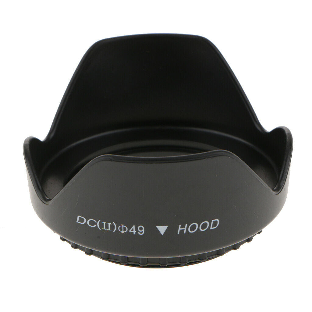 49mm Reversible Tulip Flower Crown Petal Shaped Lens Hood Provides Protection