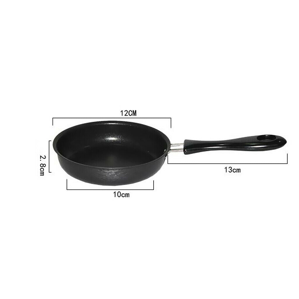 Skillet Non Stick Round Pan Iron Coating Omelette Skillet Frying Pan 12cm