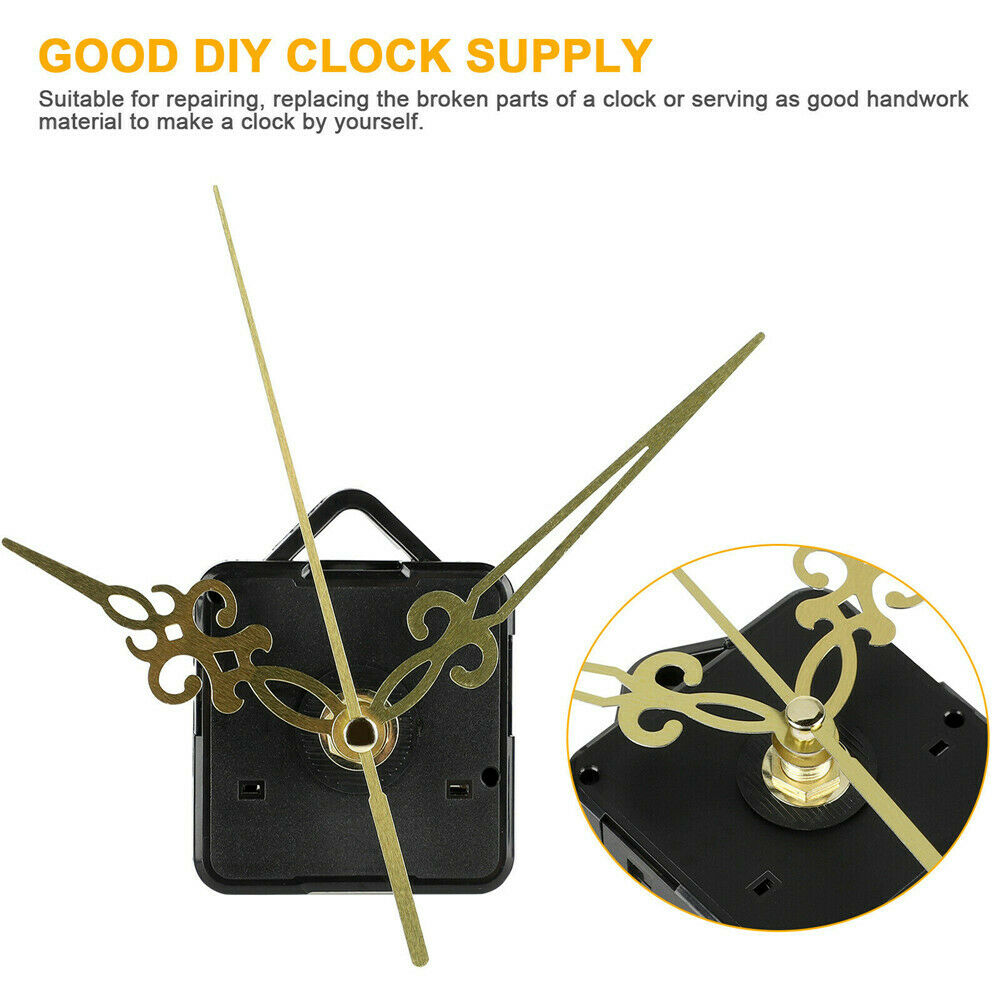 Replacement Quartz clock mechanism, choice of movement and hands, DIY repair kit