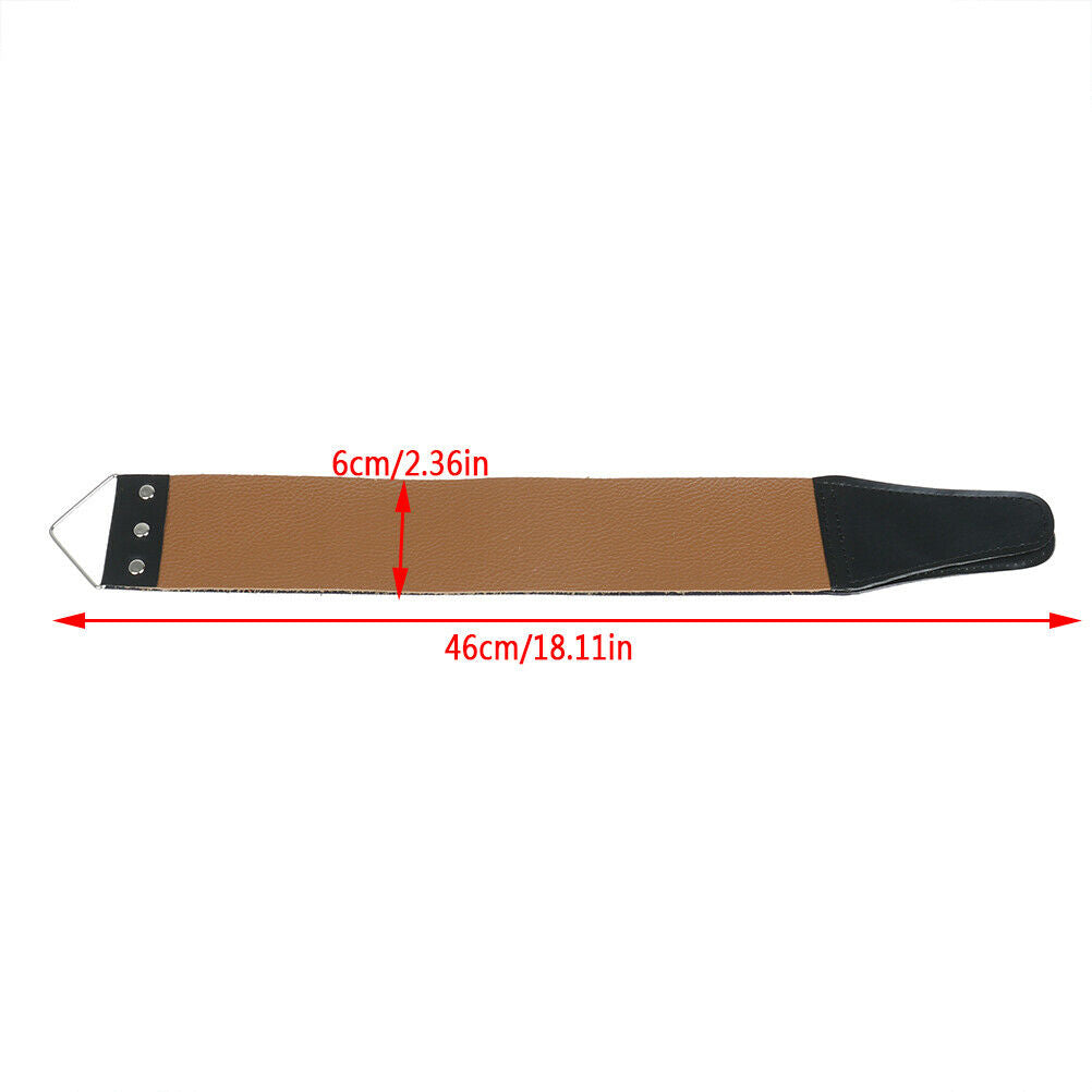 1XCanvas Leather Shaving Strop Straight Razor Sharpener Strap Belt Shaving.l8