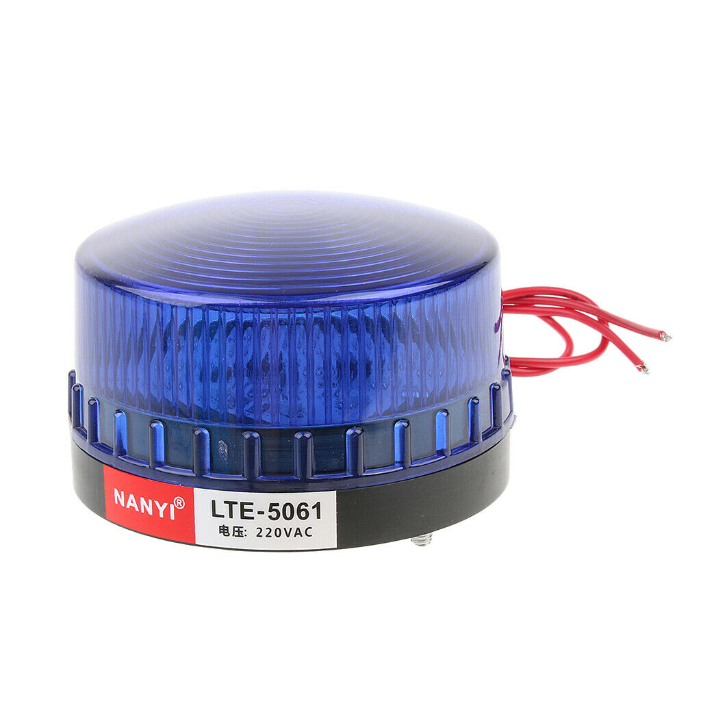 AC220V Blue Signal Industrial Tower Warning Flashing Beacon Light Alarm Lamp /