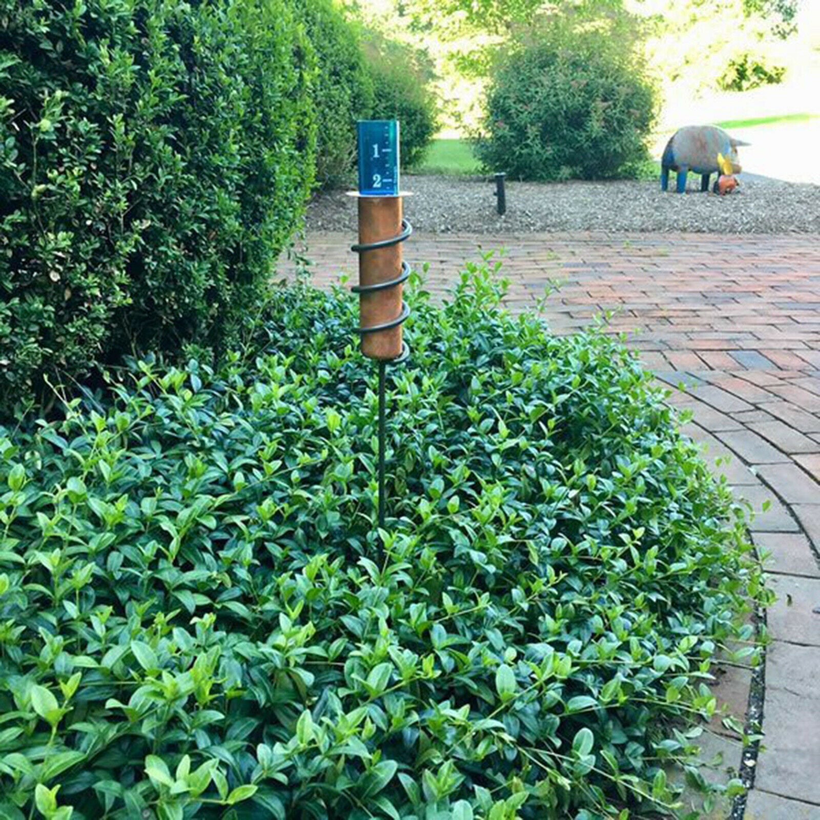 Durable 14cm Rain Gauge Water Gauge Big Numbers for Outdoor Garden Ornaments