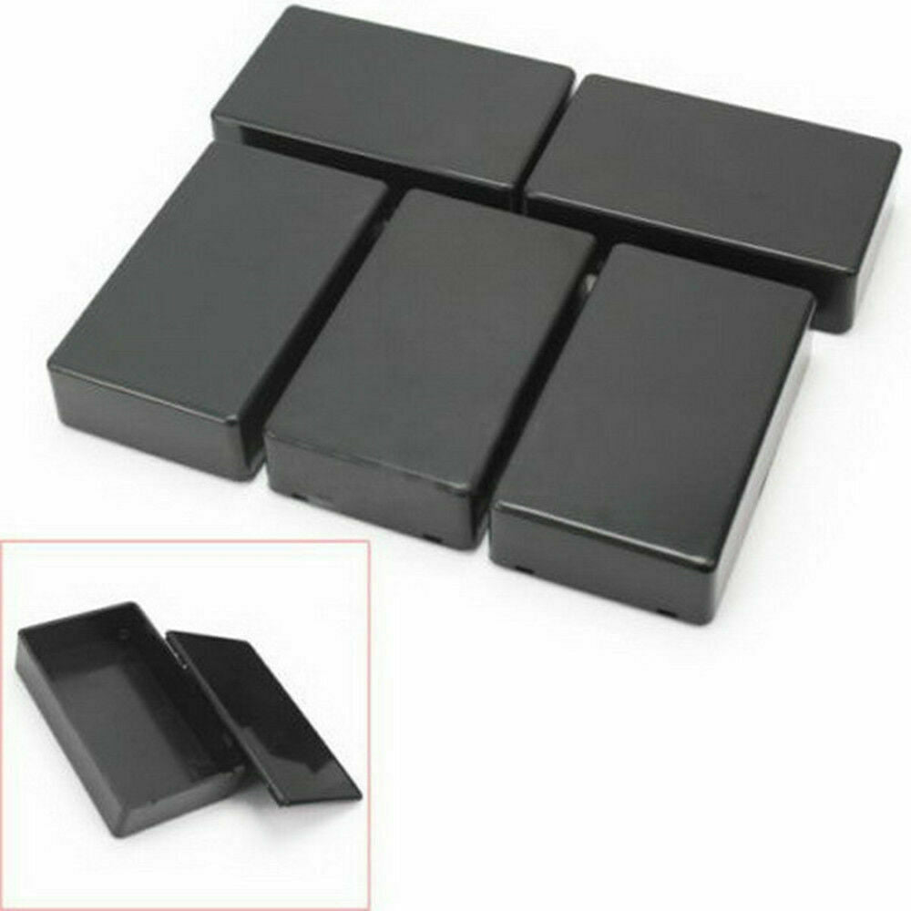 5x Black Plastic Electronic Project Box Enclosure Instrument Case 100x60x25mm