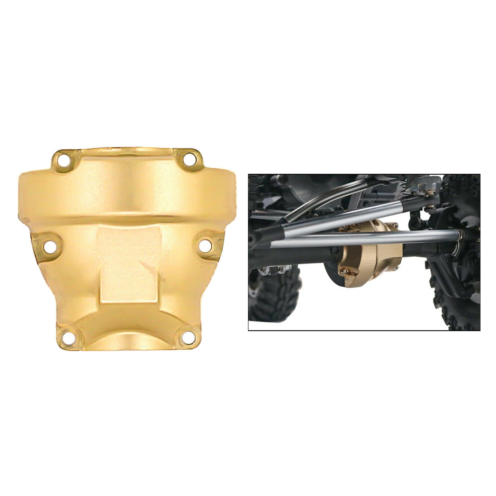 Brass Differential Cover for Racing GEN8 Scout II Crawler Replacement Parts