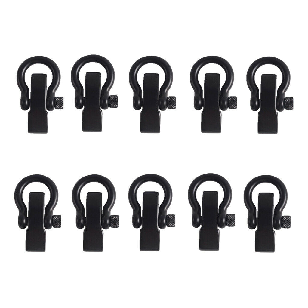 10pcs Bow Shape Shackle Buckle Clasp for Survival   Bracelet Rope