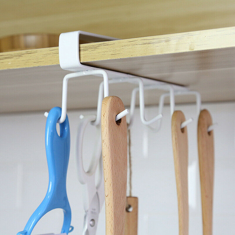 Kitchen Storage Rack Cupboard Hanging Hook Shelf Cup Dish Hanger Storage HolBDA