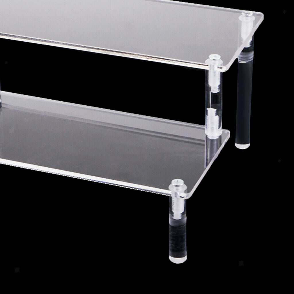 2-Layer Acrylic Perfume Action Figures Toys Display Stand Shelf DIY Assembly