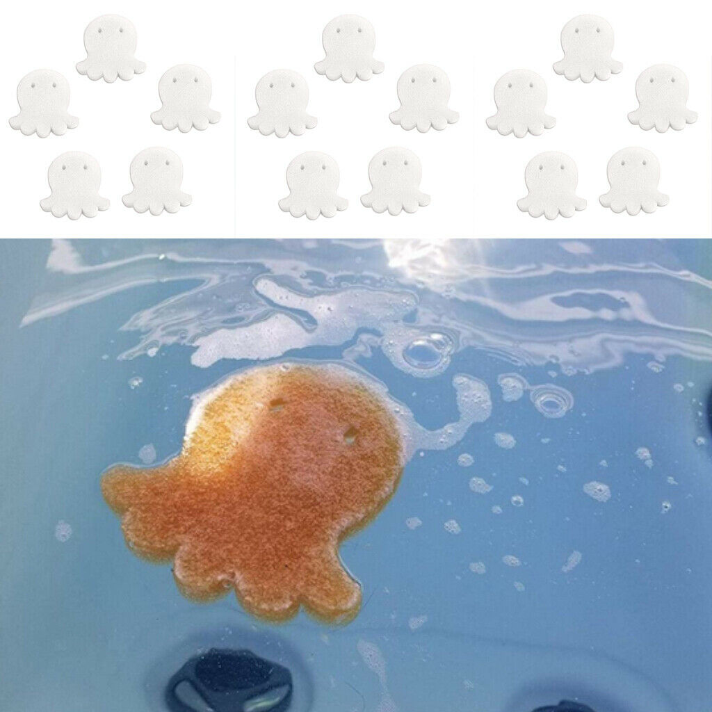 15x Oil Absorbing Sponge Scum Grime Sponge Absorber for Pools Octopus White
