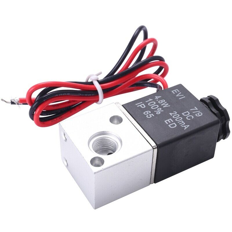 1 Pcs 3V1-06 Nc Solenoid Valve Dc 12V 3 Way 2 Position 1/8Inch Bsp Normally ClW5