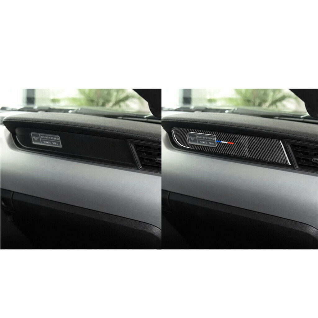 Auto Dashboard Strip Covers Trim Passenger Seat Side for Ford Mustang 15-17