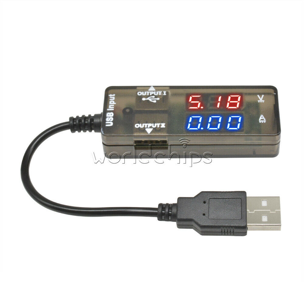 Red+Blue 0.28â€³ LED USB Charge Doctor Voltage Current Meter Tester Power Detector