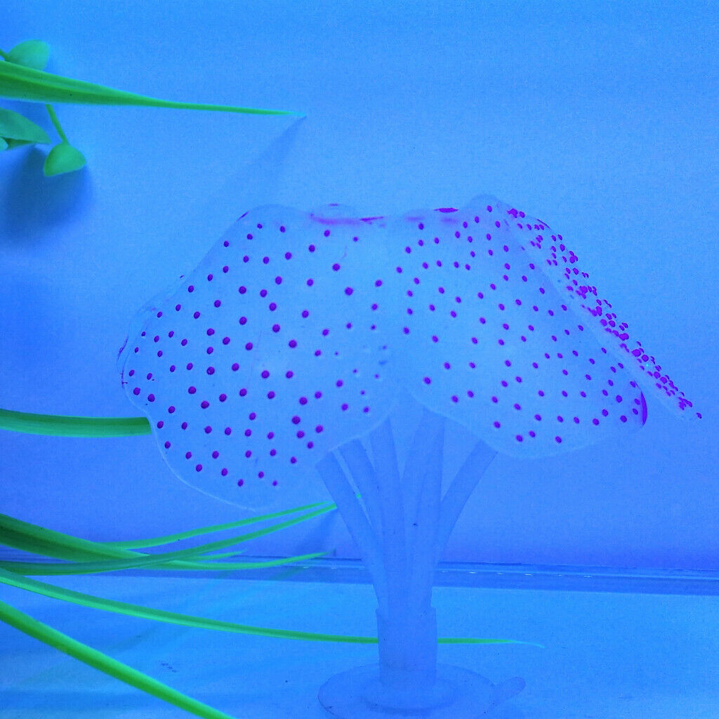 Silicone Aquarium Fish Tank Decor Artificial Coral Plant Underwater Decoration -