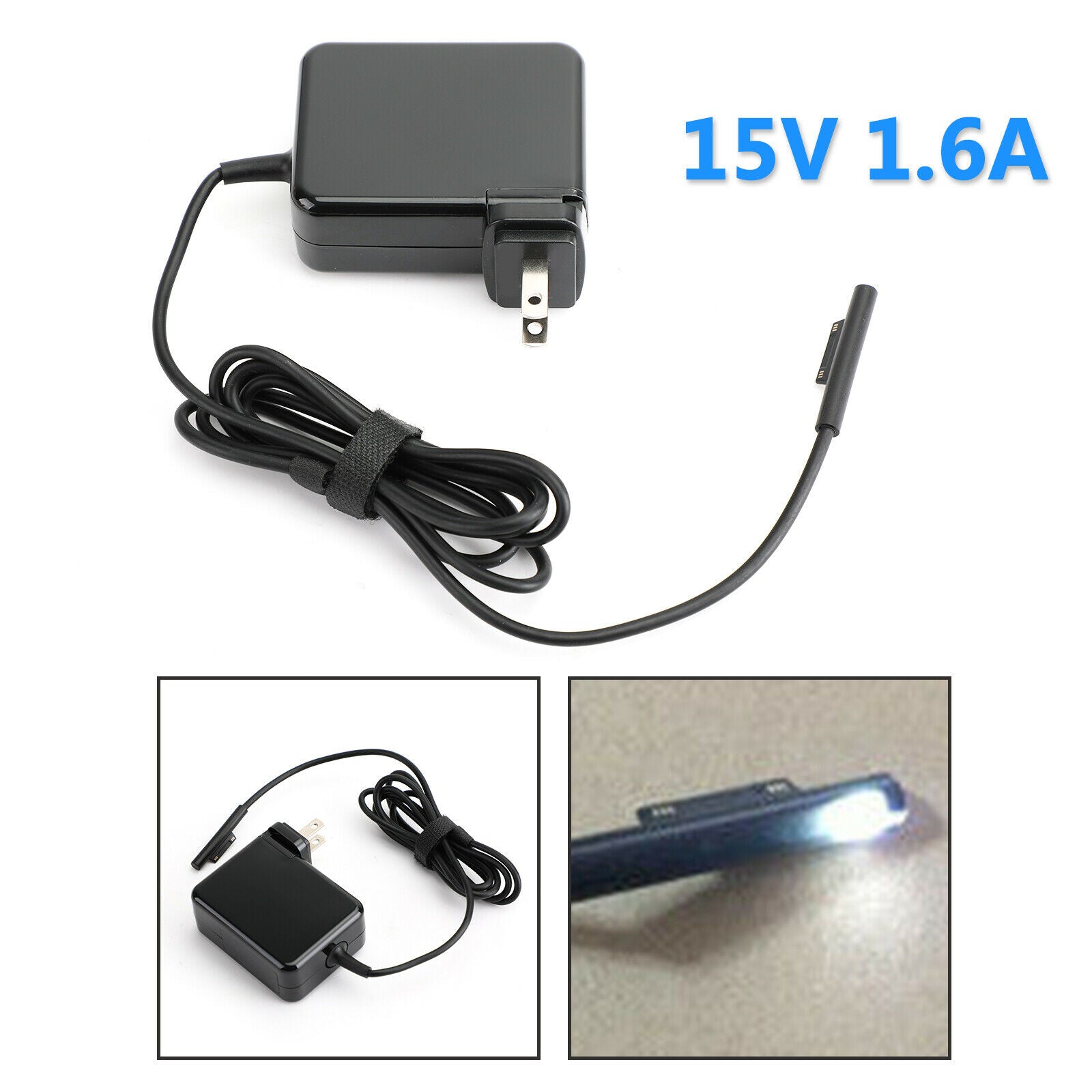 AC Adapter Charger Power for Microsoft Surface Pro 4 1735 15V 1.6A 24W B5 Plug