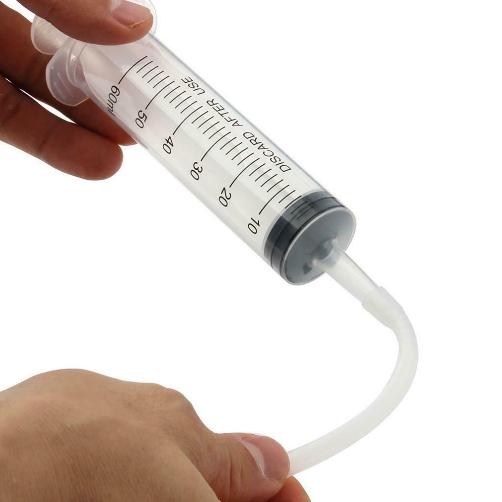 60ml Syringe Hose for Bleeding Brakes Clutch Oil Filling Sealant Transfer