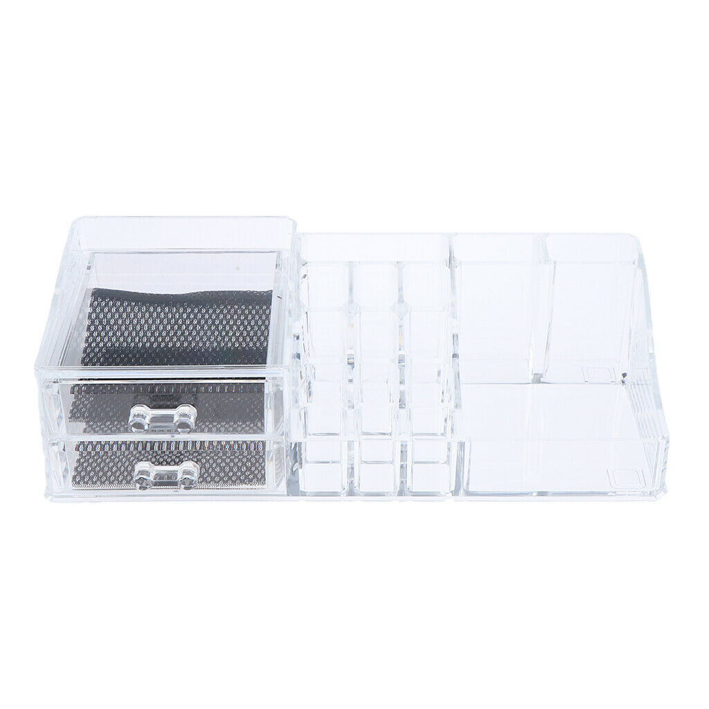 Acrylic Makeup Organizer Cosmetics Container Drawers Lipsticks Display Stand