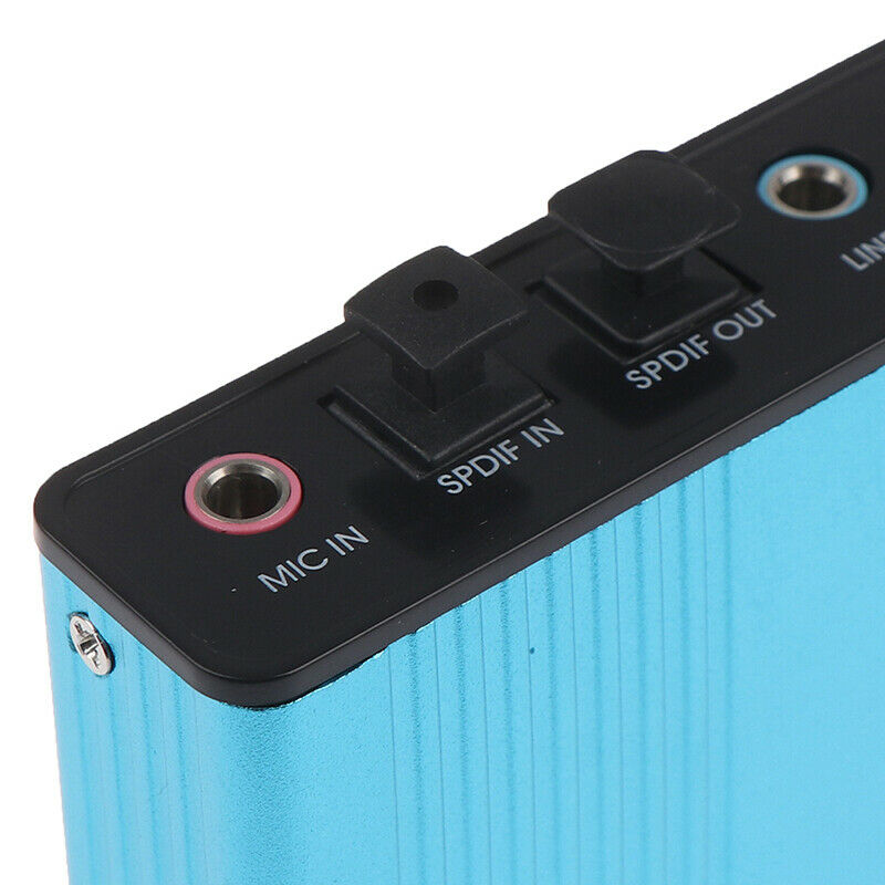 USB Sound Card 6 Channel 5.1 Optical External Audio Card CM6206 ChipsetBDDD