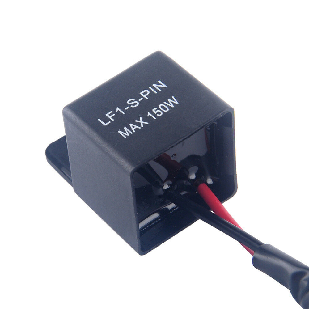 Motorcycle 2-Pin Electronic LED Flasher Relay Fix Turn Signal Light Hyper Flash