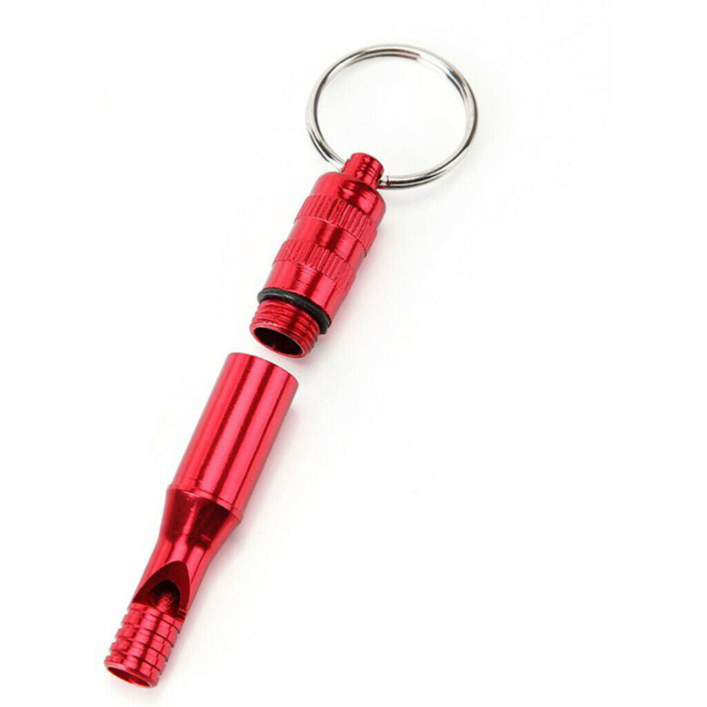 5pcs Aluminum Alloy Emergency Whistle for Outdoor Travel Camping Boating