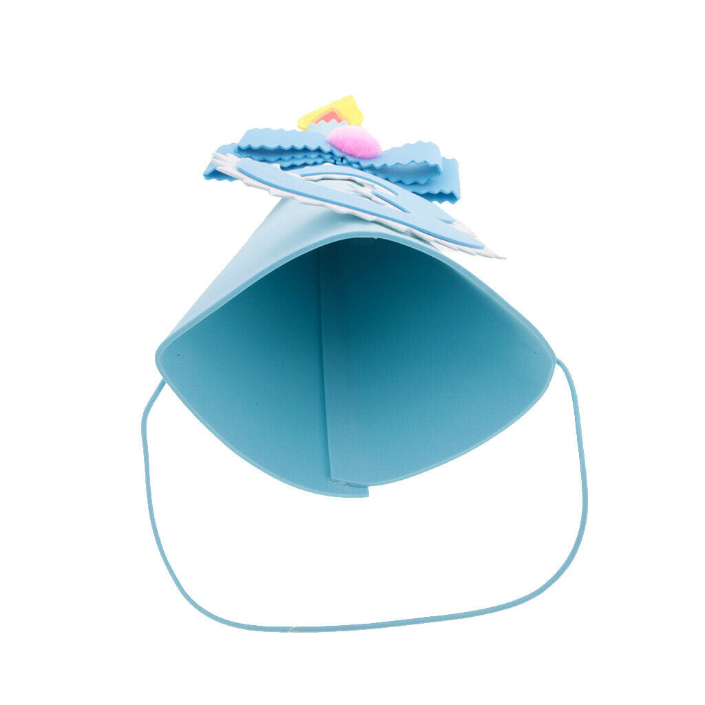 Boys Baby  Birthday Party Cone Hat for Baby Shower Blue 3 Year Old