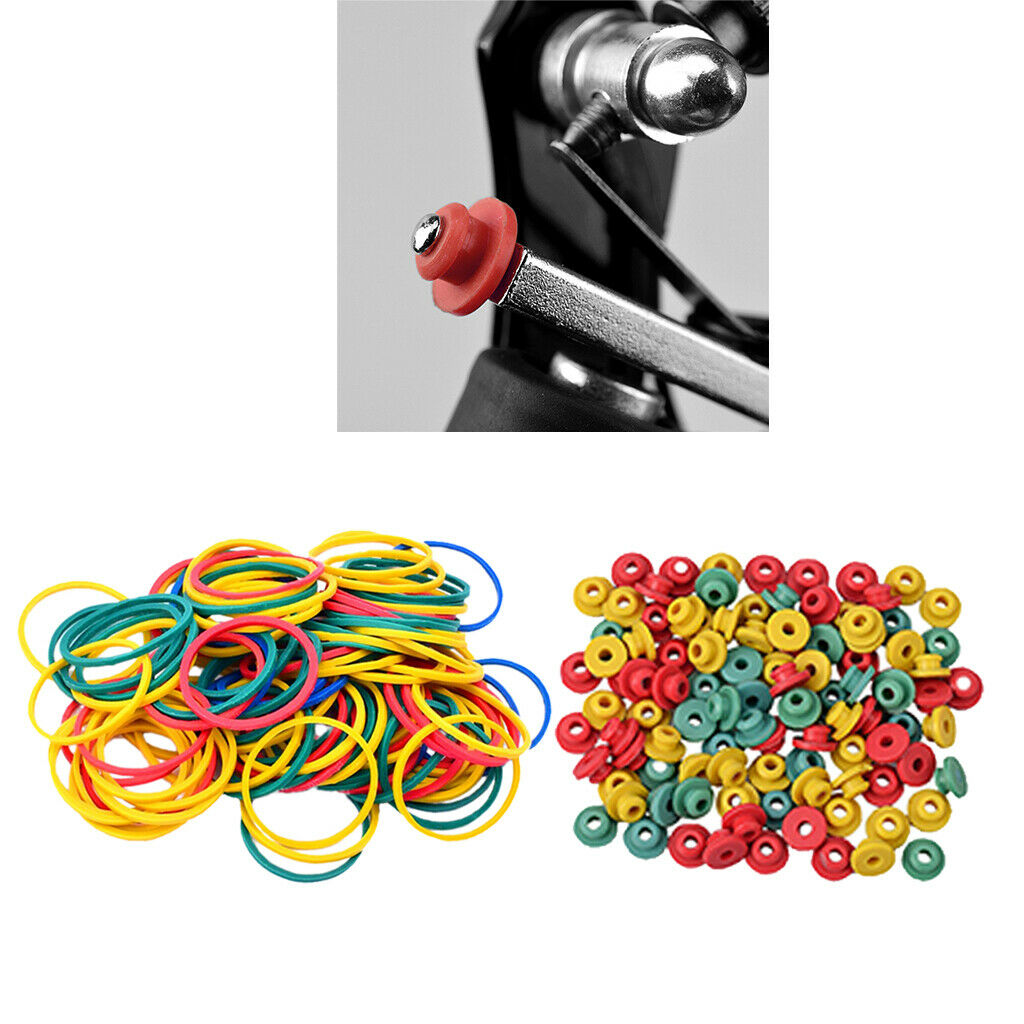 200pcs Silicone Tattoo Machine Needle Grommets Nipples Rubber Bands Supplies