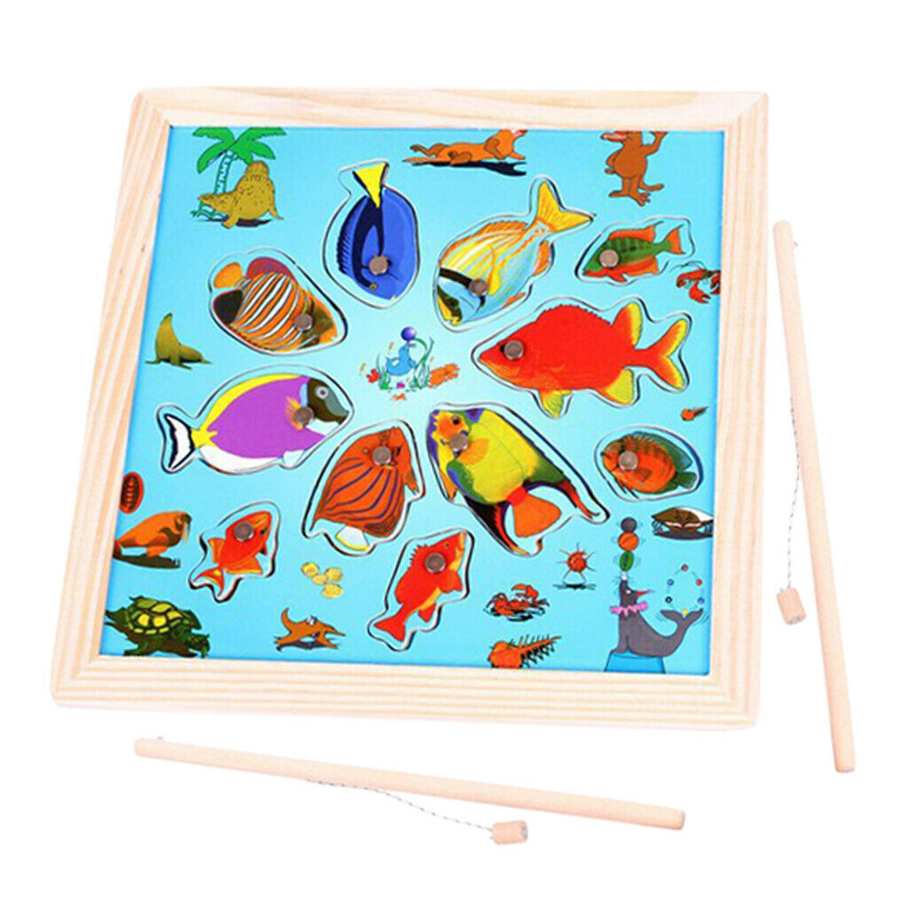 Early Educational Toys Puzzle Baby Kitten Fishing Jigsaw Puzzle Children