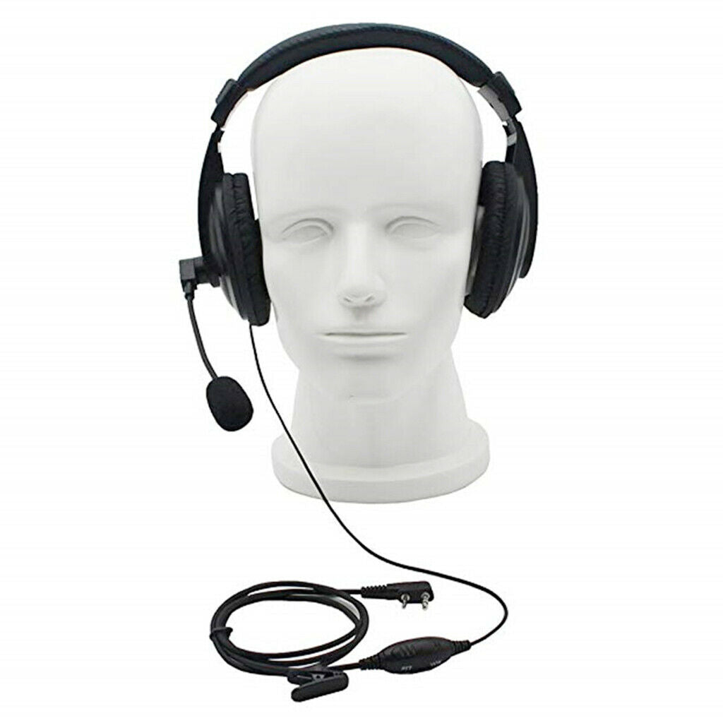Professional Radios Earphones 2 Pin Over Ear Security Headset with Microphone