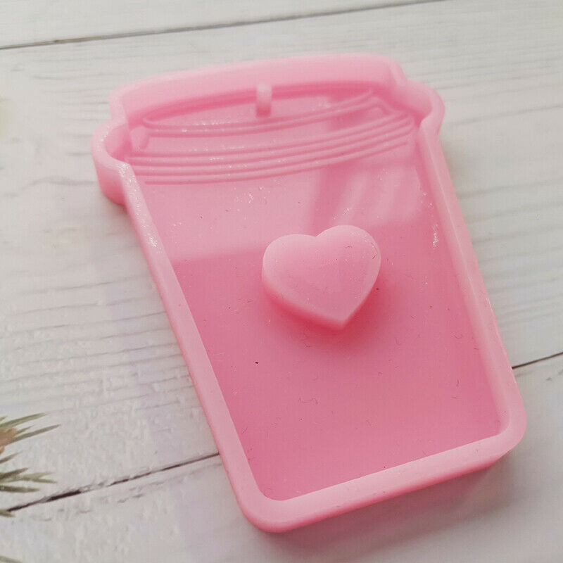 Shiny Glossy Coffee Cup Making Craft Keychain Polymer Clay Mould Mold ResinFCA