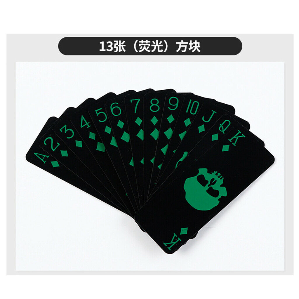 55 Cards/Deck New Creative Waterproof Black Matte Playing Cards Card Games