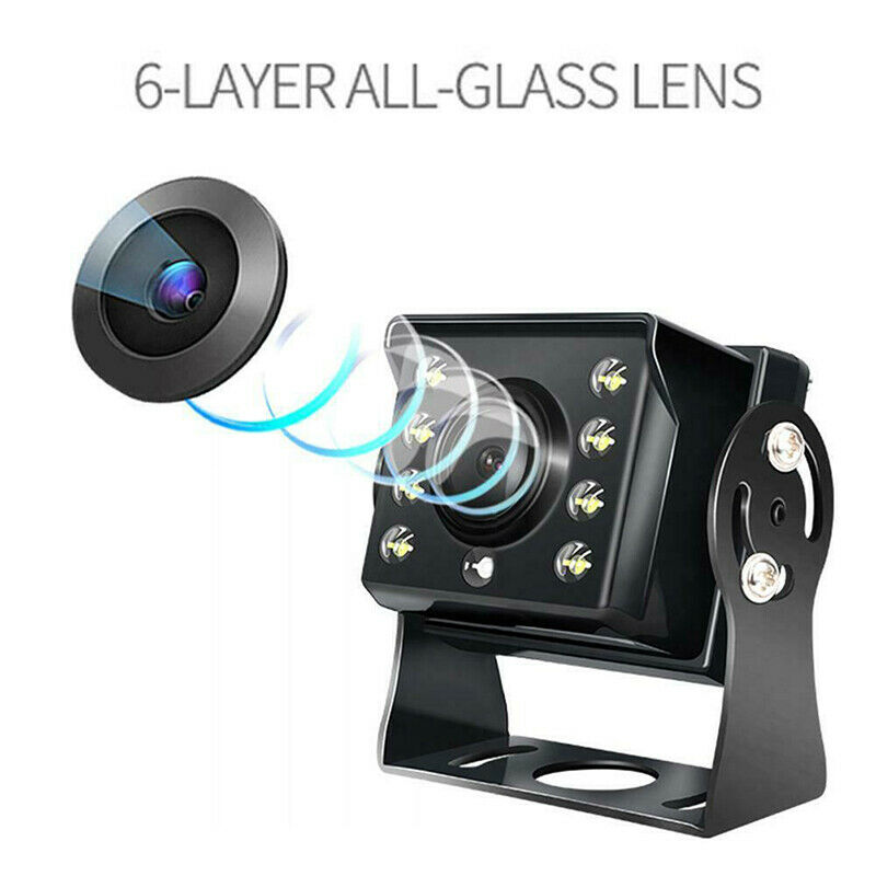 Truck Bus Trailer RV Blind Spot Rear View Car Reverse AV Camera LED Night Vi Ad