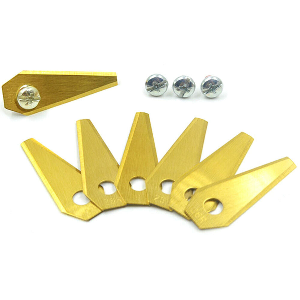 18x Stainless Steel Replacement Robotic Mower Blades w/Screws For Bosch Indego