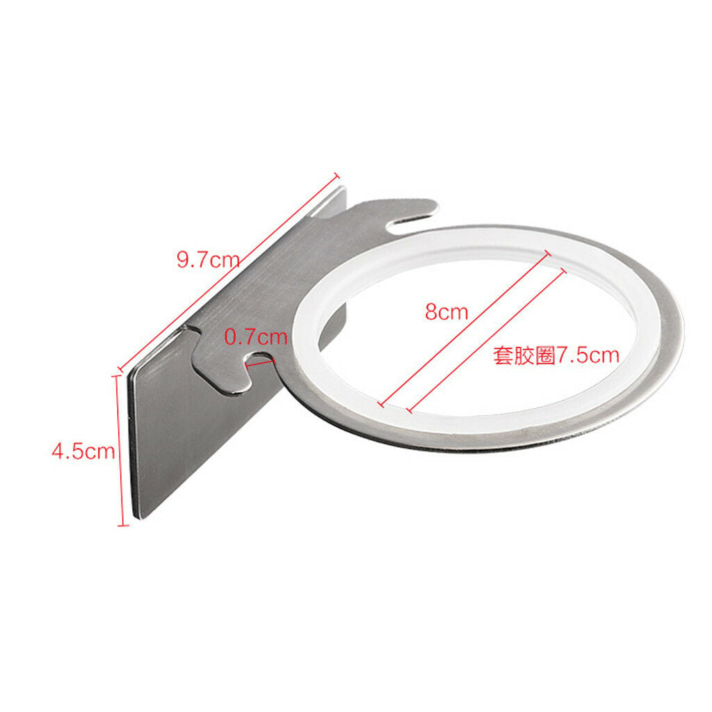 Stainless Steel Wall Mounted Hair Dryer & Straighteners Holder Storage