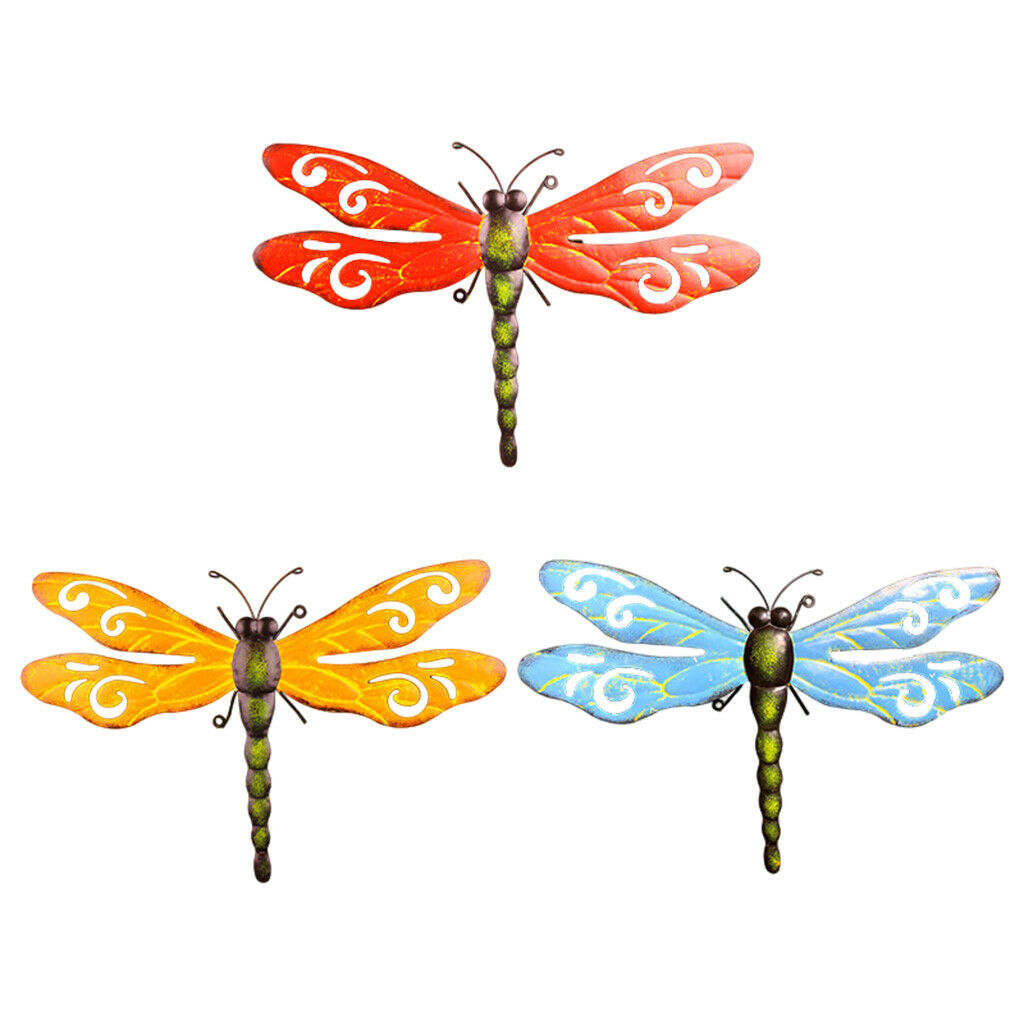 3x Metal Butterfly Wall Decor,Outdoor Metal Wall Art Decor for Home Garden