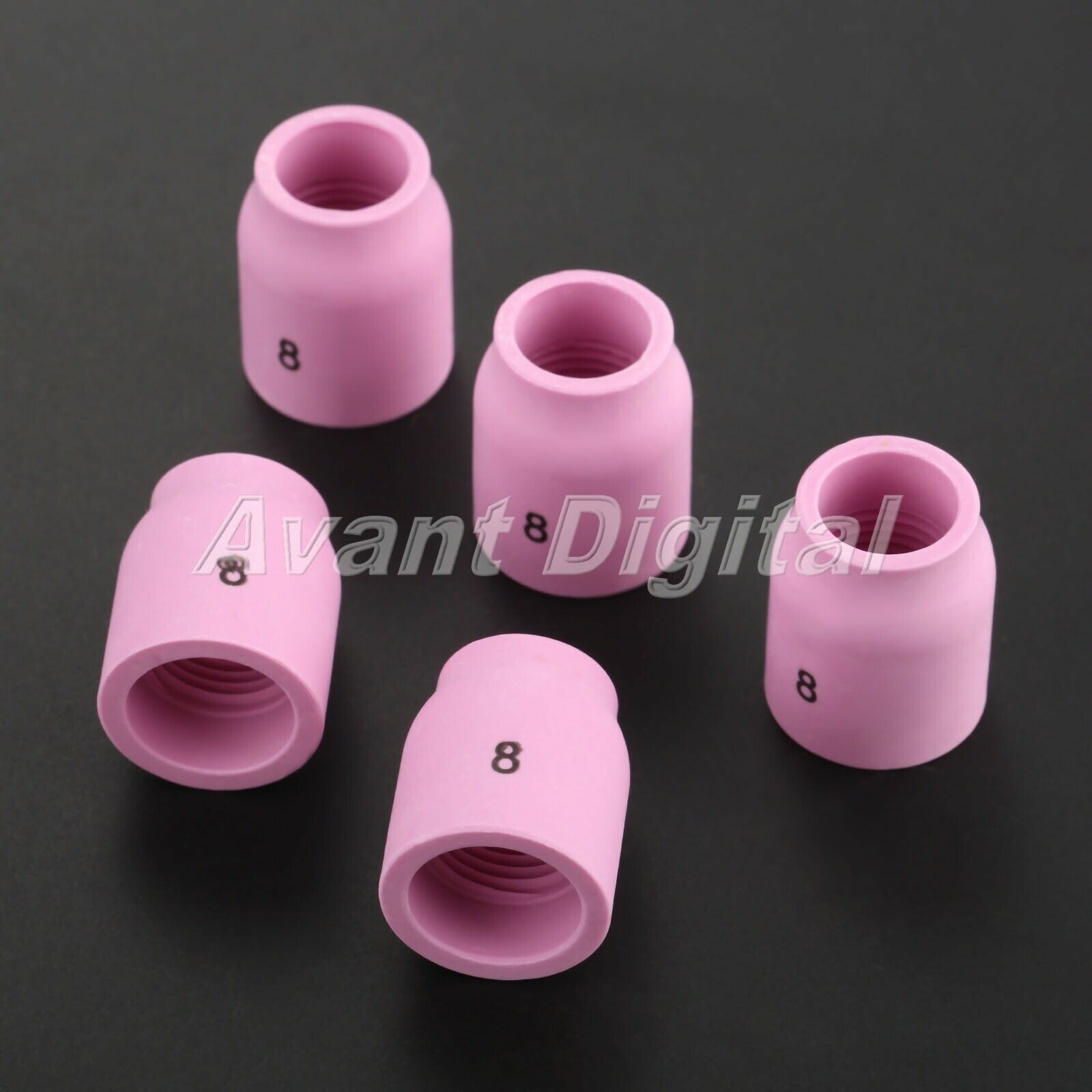 5PCS TIG Welding Ceramic Cup 53N61S #8 for Torch 9 20 25 1/2" Orifice Accessory