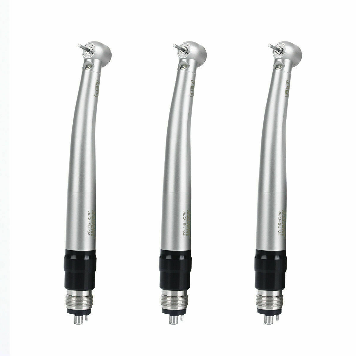 2 X Dental Self-Generator LED High Speed Handpiece Quick Coupler 4Spray 4H