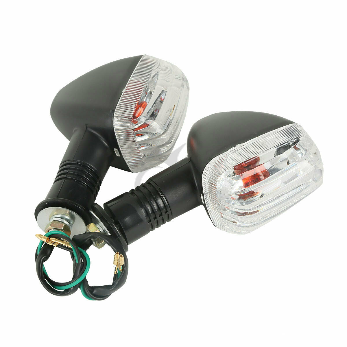 Turn Signal Indicator Light Clear Lens Amber LED For Suzuki GSX-R400 GSXR 400