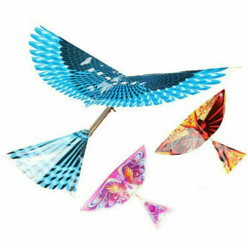Rubber Band Power DIY Air Plane Ornithopter Birds Models Kites Kids Outdoor Toys