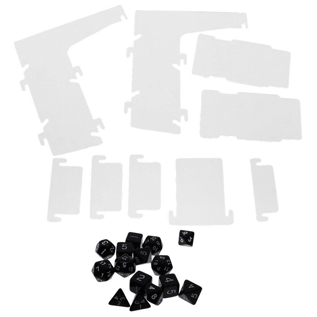 Dice Tower + 15 Pieces Spot Dice Set Party Favor Novelty Gifts for Kids