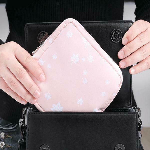 3 Pieces Sanitary Bag Towel Earphones Coin Organizer for Women Girls Lady