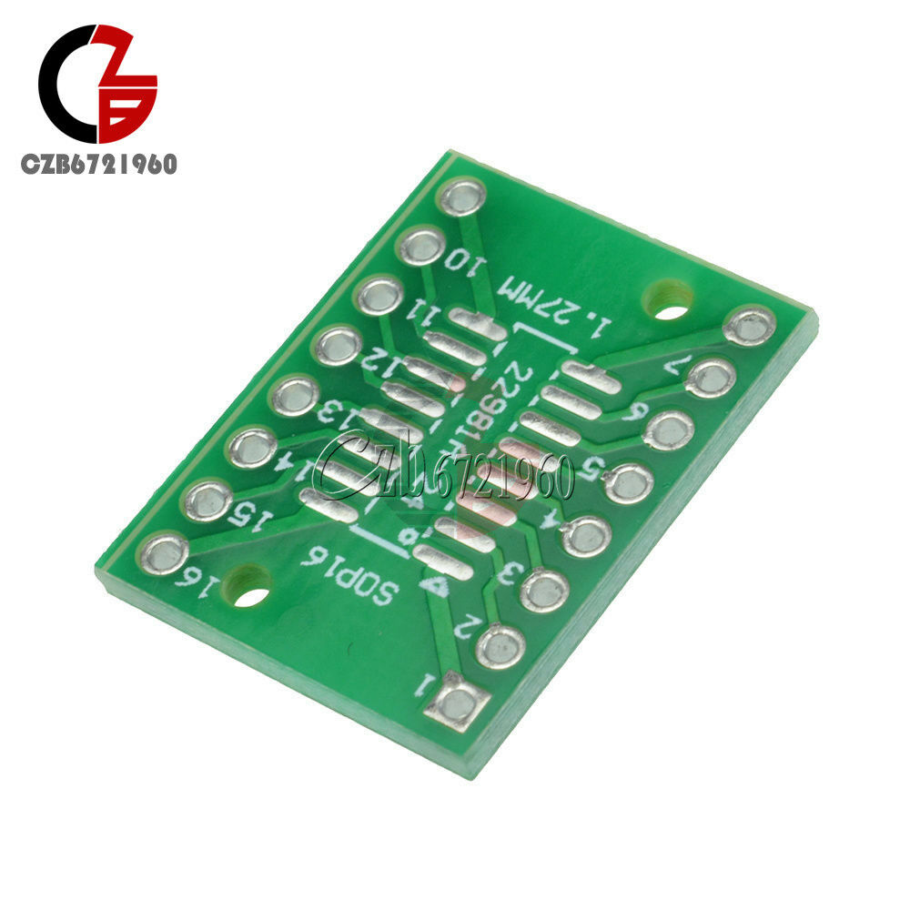 20pcs SOP16 SSOP16 TSSOP16 To DIP16 0.65/1.27mm IC Adapter PCB Board NEW