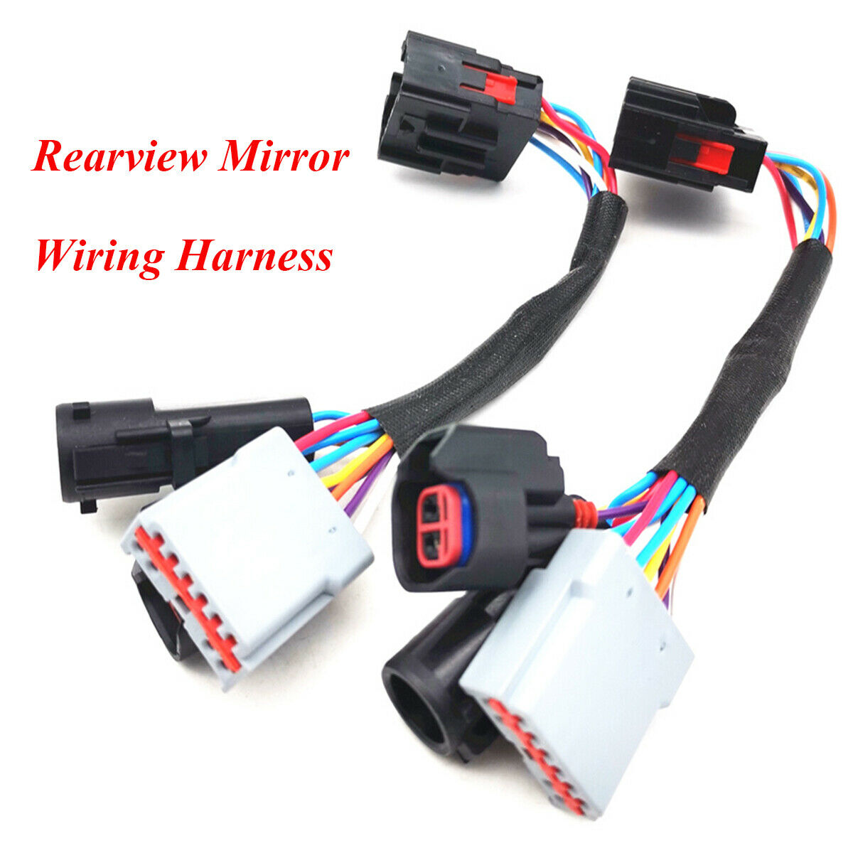 2× Mirrors Power Adapter Wiring Harness Heated Function For 99-07 Ford F250-F550