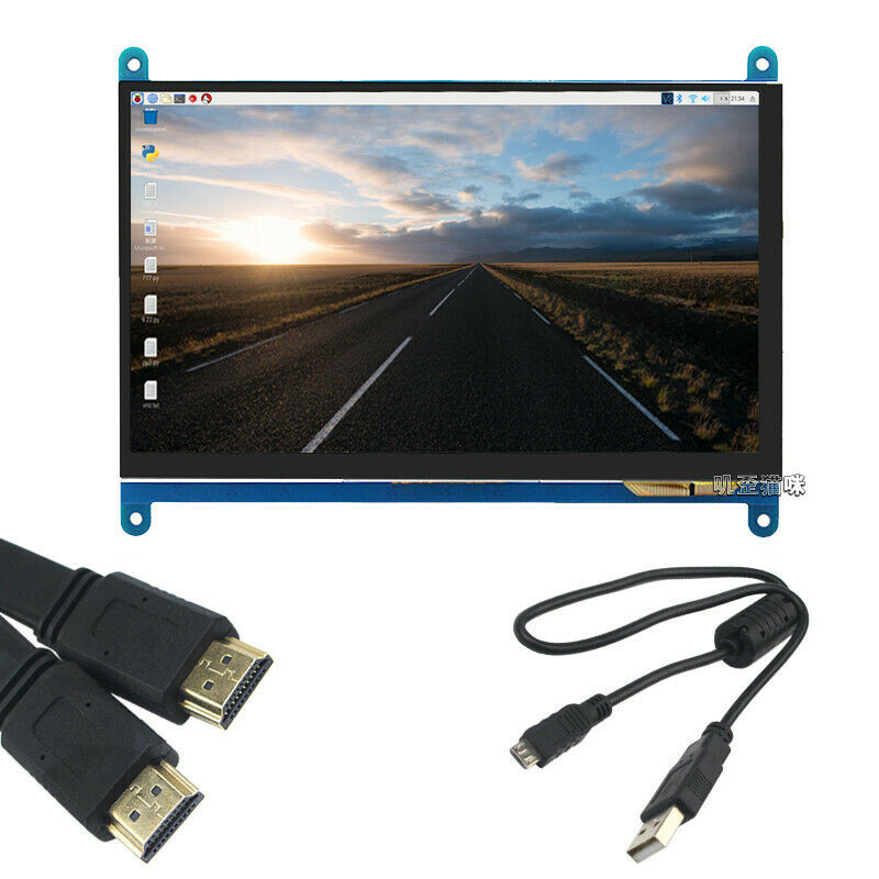 7" Capacitive Touch Screen IPS LCD Display 1024x600 HDMI For Raspberry Pi 4 3B+