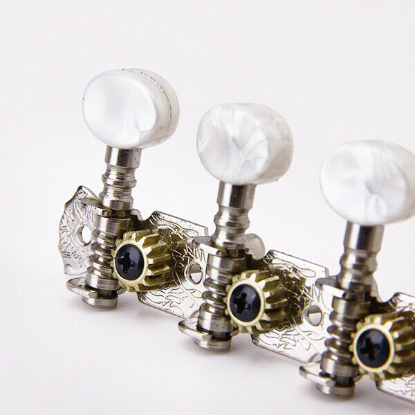 Mandolin Machine Heads Tuners Tuning Pegs 4L+4R W Bushing Set