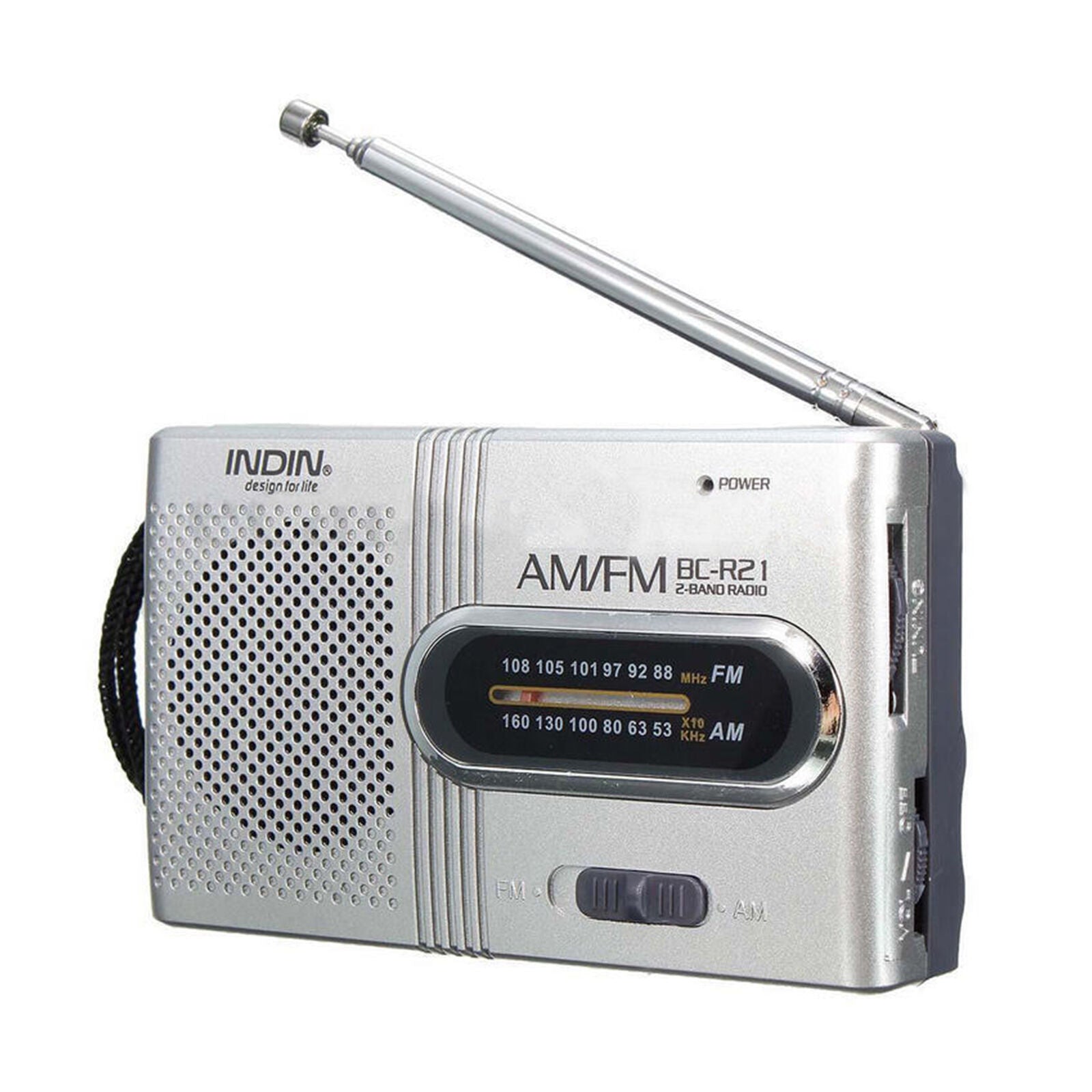 Mini Portable Pocket AM/FM Telescopic Antenna Battery Powered Radio Receiver