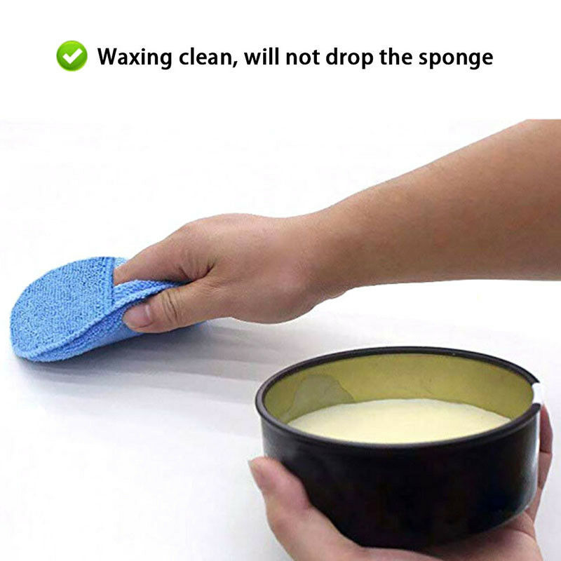 Microfiber Wax Applicator Pad 5" Ultra soft with Finger Pocket Polish for .l8