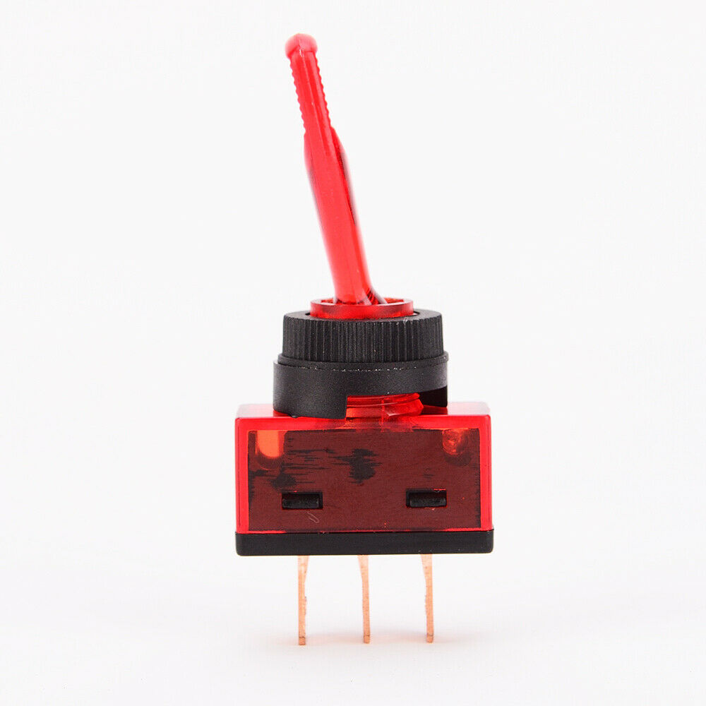 4 Pieces Blue/Red/Green/Orange 12V 20A LED Light Rocker Toggle Switch On/Off
