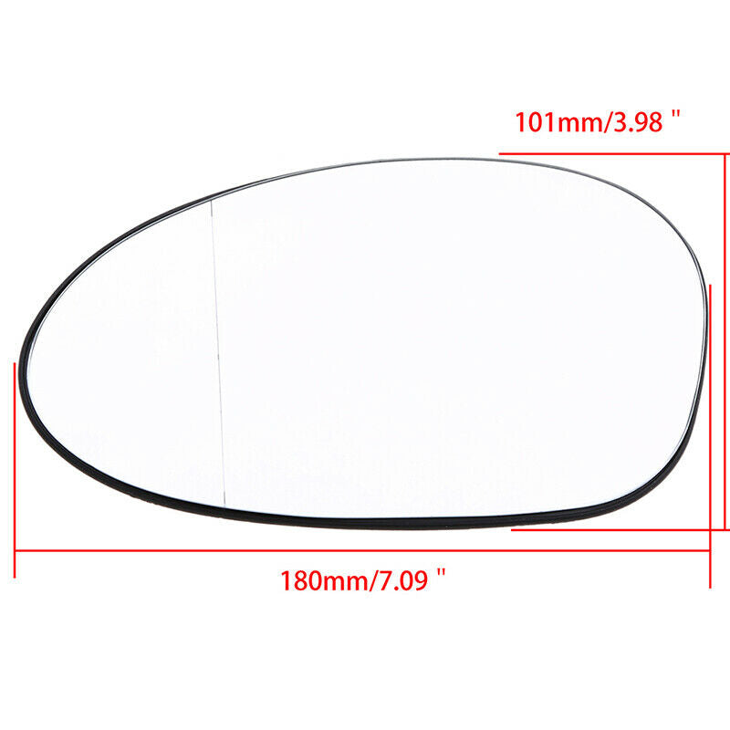 2Pcs Car Side Rear View Mirror Glasses White Heated For BMW E46  E81 E87 E88 M3