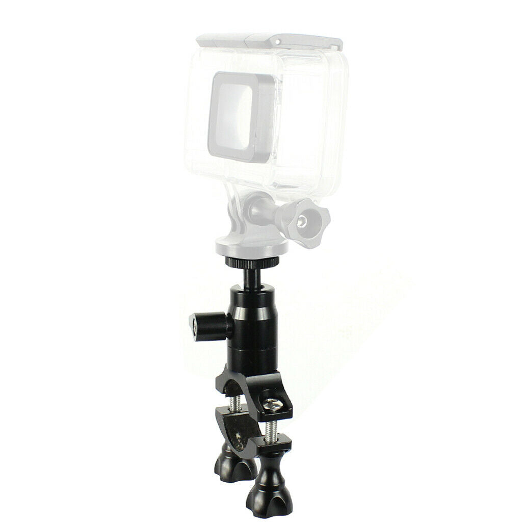 Aluminium Alloy 1/4" Bicycle Handlebar Clamp Bracket Clip for Gopro Camera